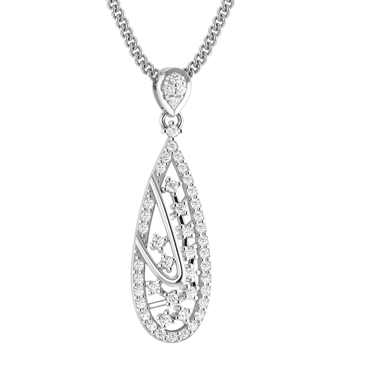 Valter Round Diamond Office Wear Pendant